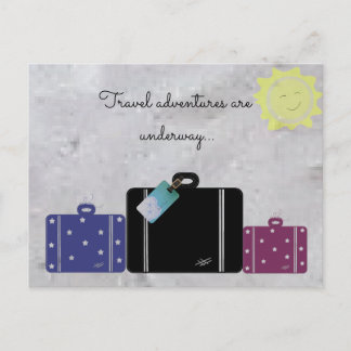 Travel Adventures With Suitcases Postcard