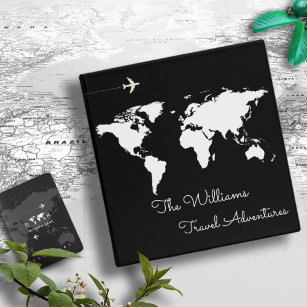 Custom Wooden Photo Album With World Map Adventure Book 