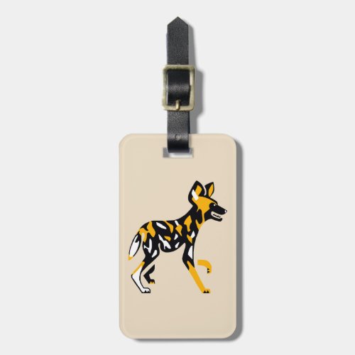 Travel _ African wild dog _ Cape hunting dog _ Luggage Tag