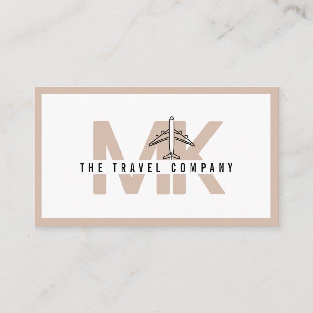 Travel Agency Agent Business Card (Front)