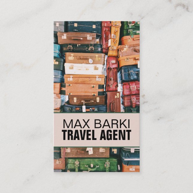 Travel Agency Agent Business Card (Front)