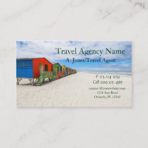 Travel Agency Beach Business Card