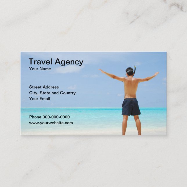 Travel Agency Business Card (Front)