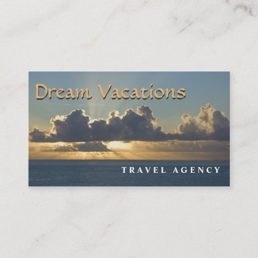 Customizable Travel Agency Business Card