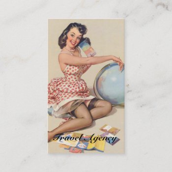 Travel Agency Business Card by VintageBeauty at Zazzle