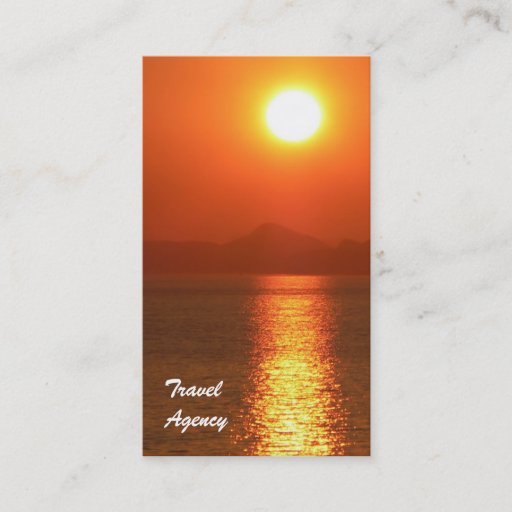 Customizable Travel Agency Business Card
