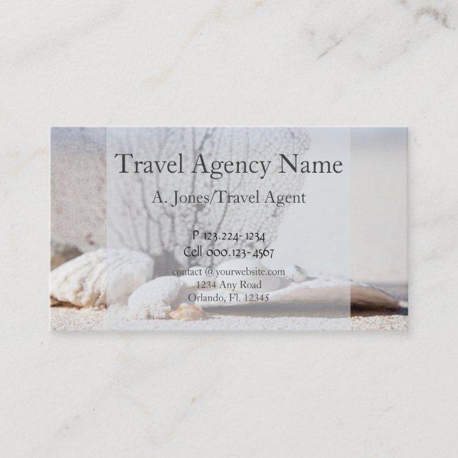 Travel Agency Business Card (Front)