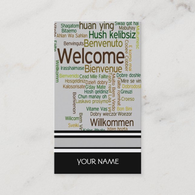 TRAVEL AGENCY Business Card (Front)