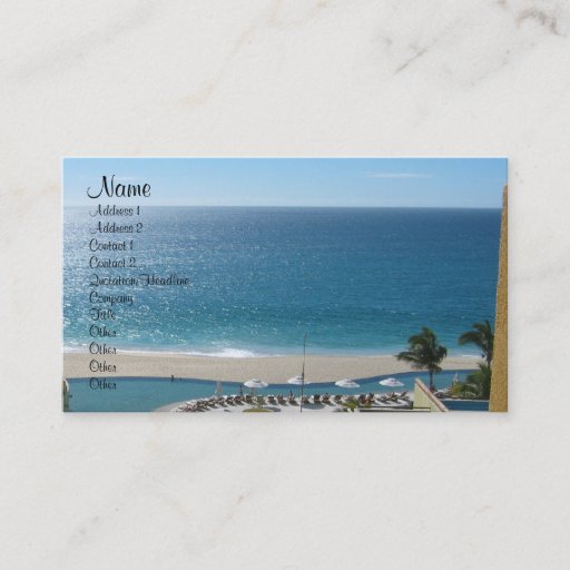 Customizable Travel Agency Business Card