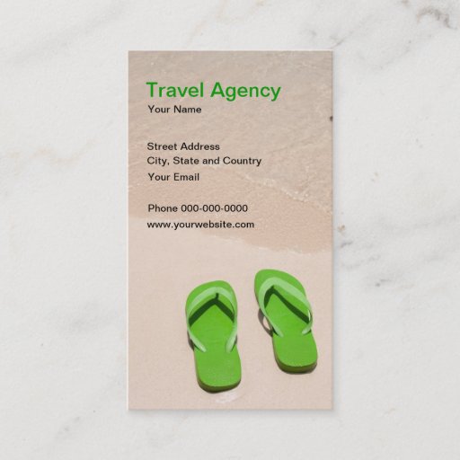 Customizable Travel Agency Business Card
