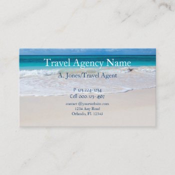 Travel Agency Business Card by Iggys_World at Zazzle