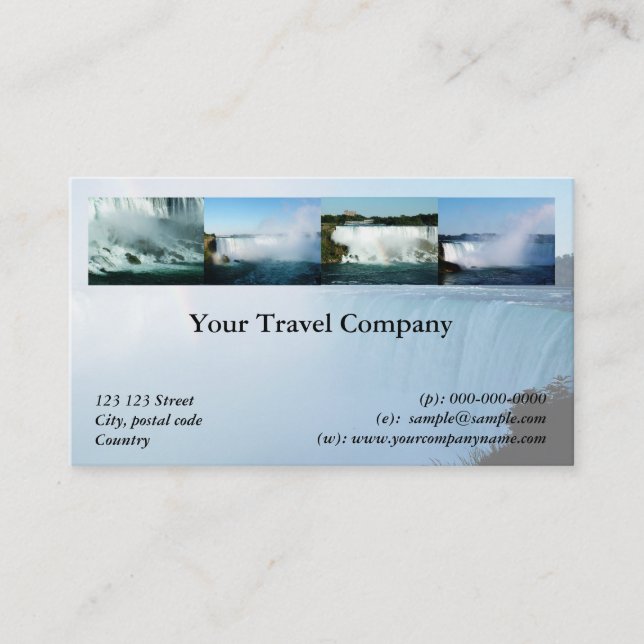 Travel agency business card (Front)