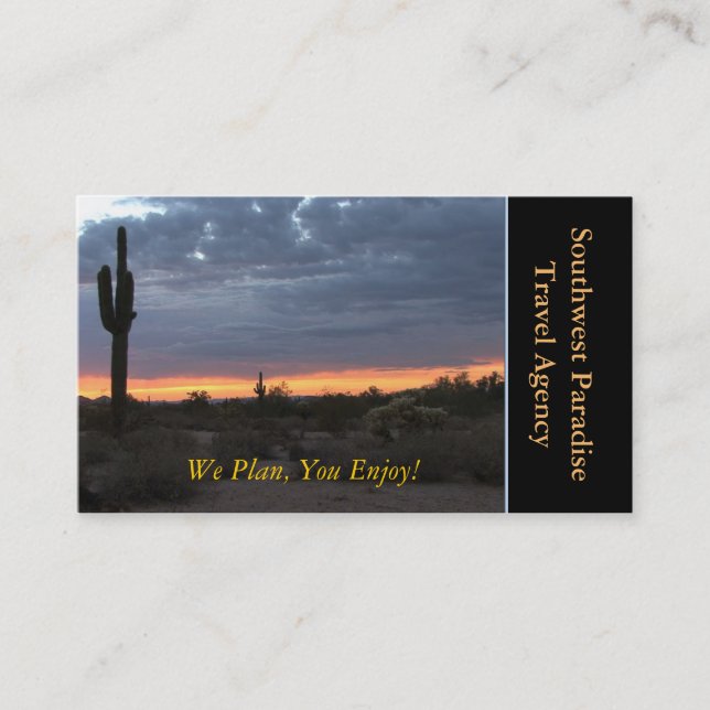 Travel Agency Business Card (Front)