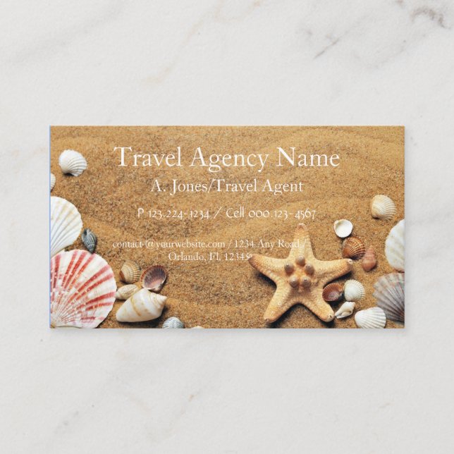 Travel Agency Business Card (Front)