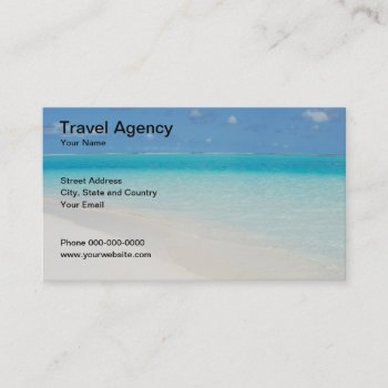 Travel Agency Business Card by luissantos84 at Zazzle