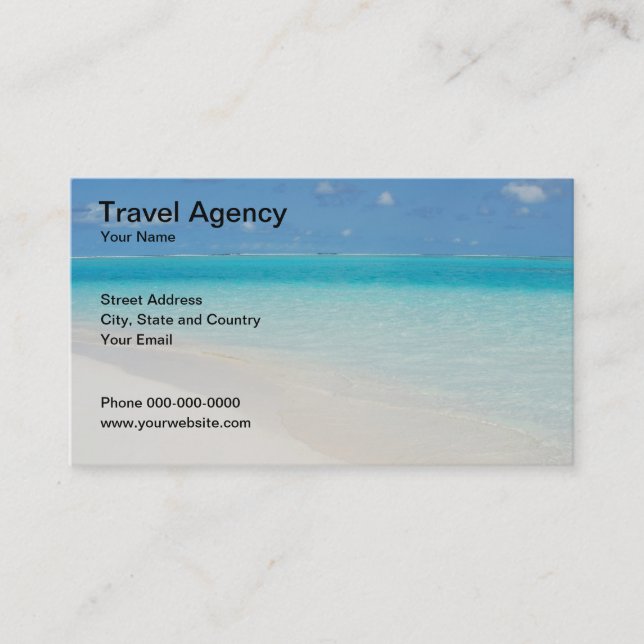 Travel Agency Business Card (Front)