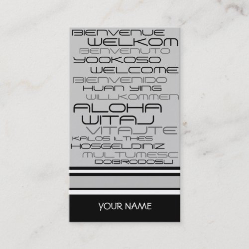 TRAVEL AGENCY Business Card