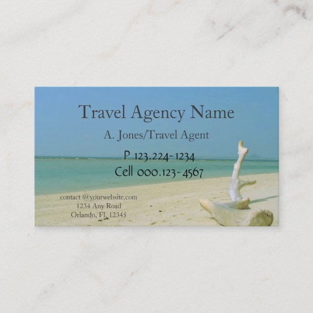 Travel Agency Business Card (Front)