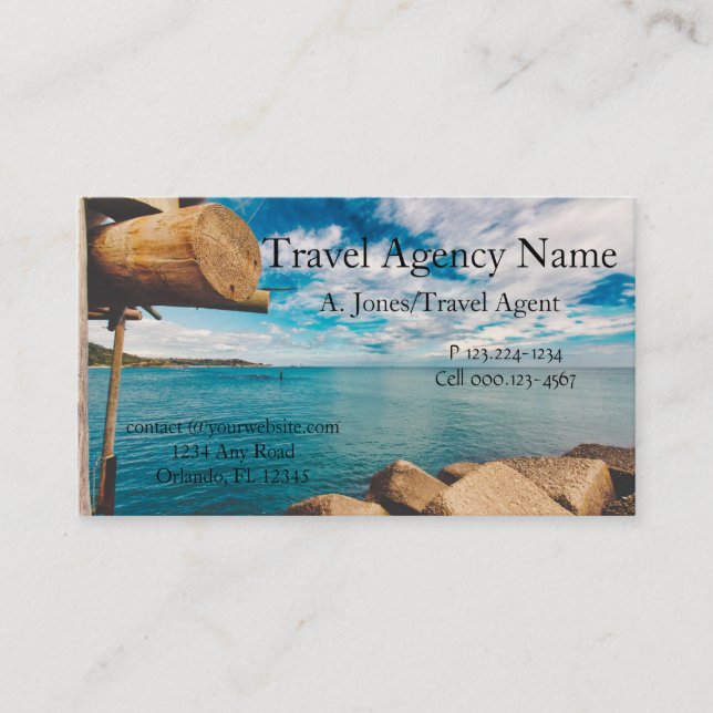 Travel Agency Business Card (Front)