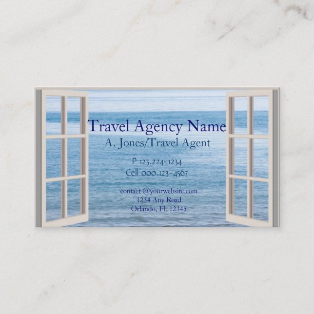 Travel Agency Business Card (Front)
