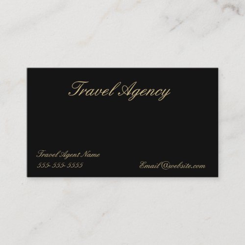 Travel Agency Business card.