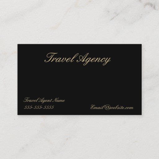 Customizable Travel Agency Business card.