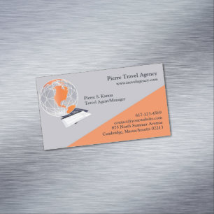Travel Agency Business Card Magnet