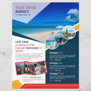 Travel Agency Flyer Template Vacation & Tour