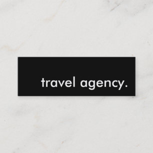 travel agency. mini business card