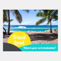 Travel Agency Postcard Template