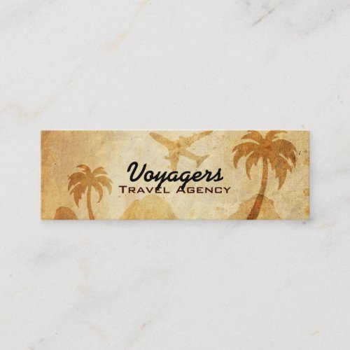 Travel Agency Skinny Business Cards