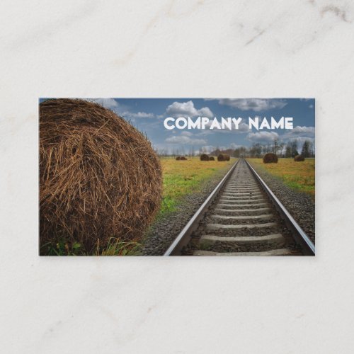Travel Agency Train Tracks Business Card