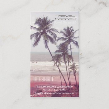 Travel Agency  Vacation Rentals ..... Business Card by Boopoobeedoogift at Zazzle