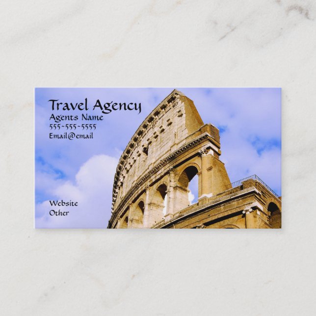 Travel Agenecy Business card. Business Card (Front)