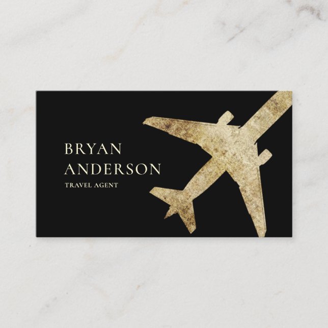 Travel Agent Airplane Business Card (Front)