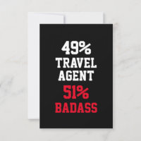 Travel Agent Badass Card