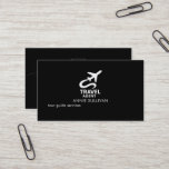 Travel Agent Black Business Card