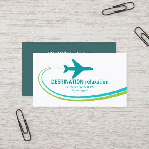 Customizable Travel Agent Business Cards
