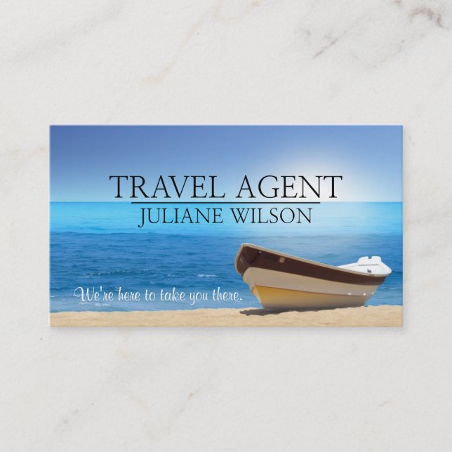 Travel Agent Business Card (Front)