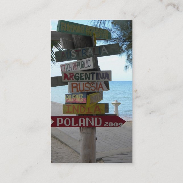 Travel Agent Business Card (Front)