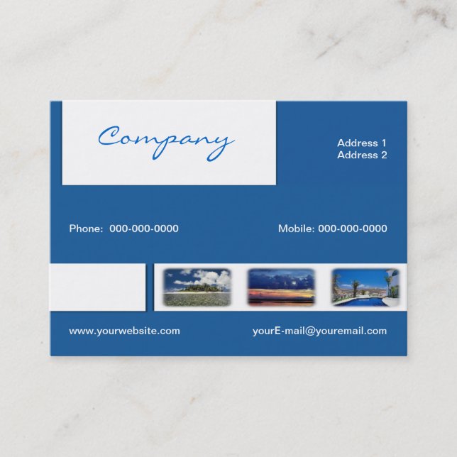 Travel Agent Business Card (Front)