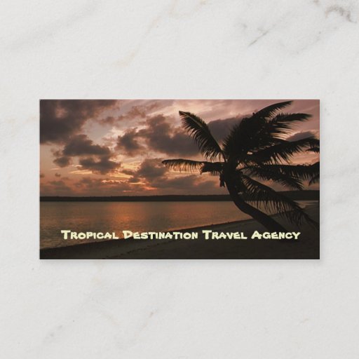 Customizable Travel Agent Business Card Template