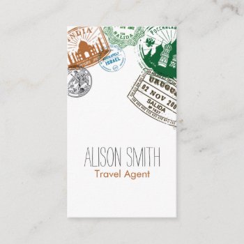 Travel Agent Business Card by AmazingDesignStore at Zazzle