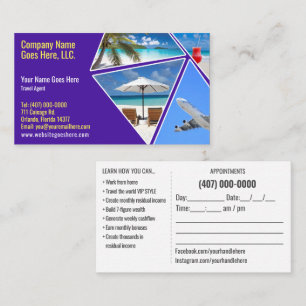 Travel Agent Business Card Template