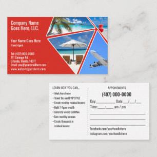 Travel Agent Business Card Template