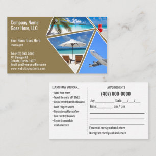 Travel Agent Business Card Template