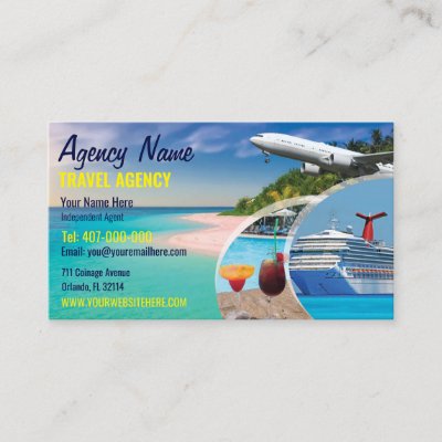 tour travels visiting card sample