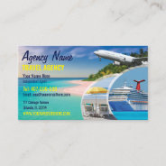 Travel Agent Business Card Template at Zazzle