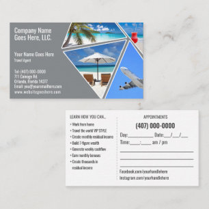 Travel Agent Business Card Template