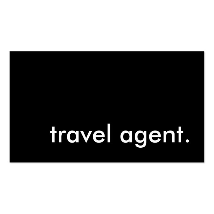 travel agent. business card templates